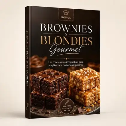 Mockup del bonus Brownies y Blondies Gourmet